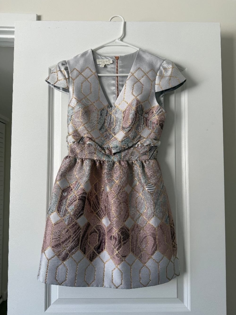 Ted Baker London Mini Peplum Lilac Color Dress